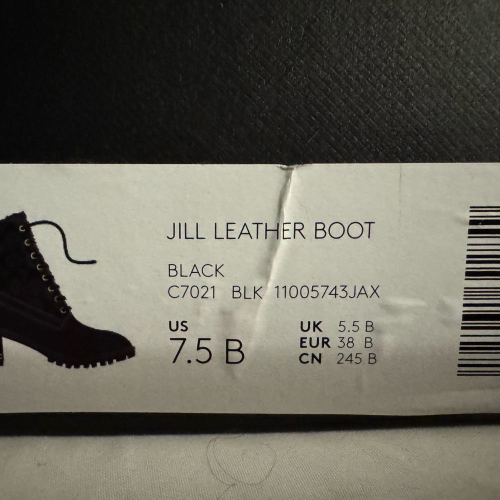 Coach Black Lace Up Leather Boots